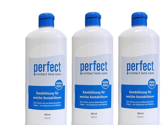 Perfect Aqua Plus Kombilösung 3 x 360ml inkl. 3 Behälter